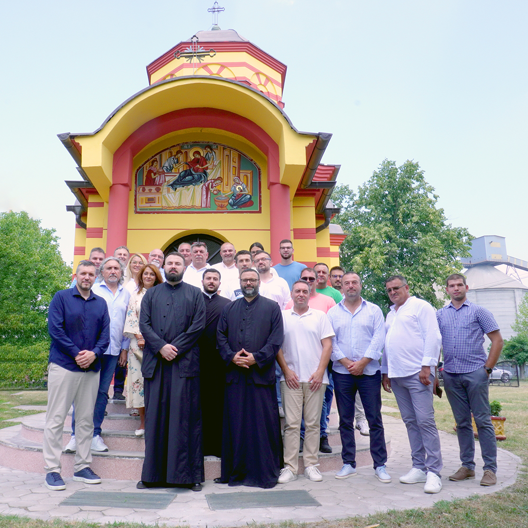 Рекоструисана фасада на цркви у Поповцу